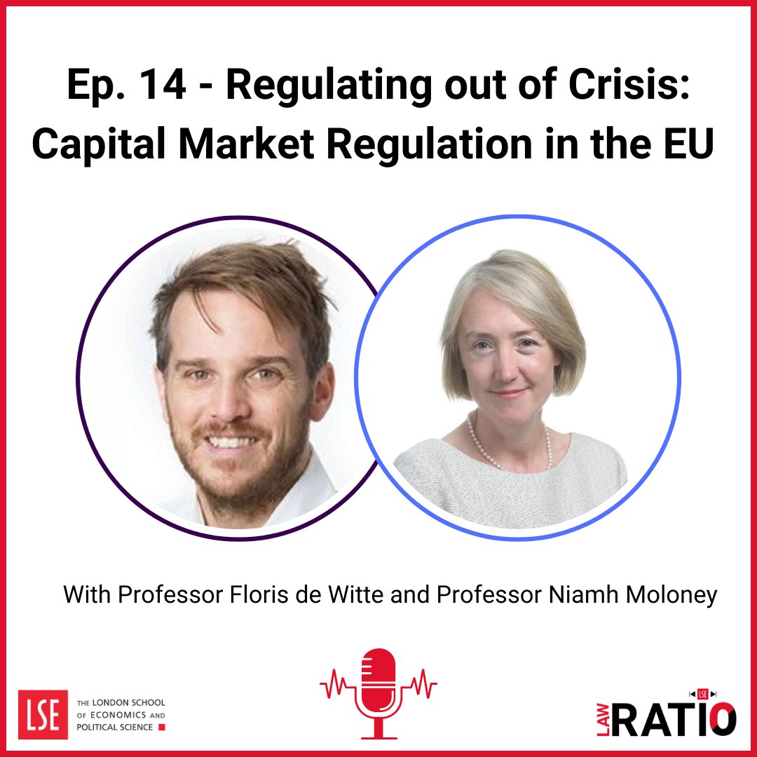 Ratio Law Podcast (@lseratio) on Twitter photo 🚨 Episode 14 is live! Listen to Professor Niamh Moloney's valuable insight into capital market regulation in the EU -- from potential future trends to lessons learned from past financial crises. <a href="/LSELaw/">LSE Law School</a>
Spotify: open.spotify.com/episode/0ifOXC…
Apple Podcasts: podcasts.apple.com/gb/podcast/rat… 🚨 Episode 14 is live! Listen to Professor Niamh Moloney's valuable insight into capital market regulation in the EU -- from potential future trends to lessons learned from past financial crises. <a href="/LSELaw/">LSE Law School</a>
Spotify: open.spotify.com/episode/0ifOXC…
Apple Podcasts: podcasts.apple.com/gb/podcast/rat…