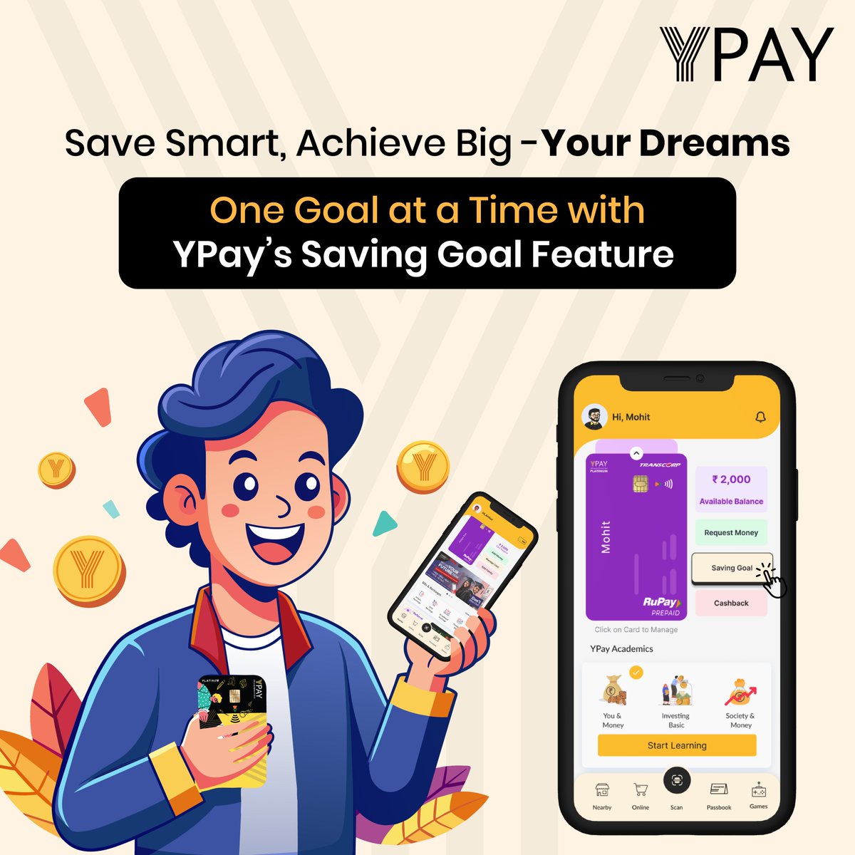 YpayOfficial's tweet photo. Turn Your Savings into Something Awesome!💫

Set, track, and automate your savings effortlessly with YPay’s Savings Goal feature—making your dreams a reality! 🚀 Start saving smarter today!

#SmartSavings #SavingsGoals #YPay #BudgetingMadeEasy https://t.co/K3zvrhcDkZ
