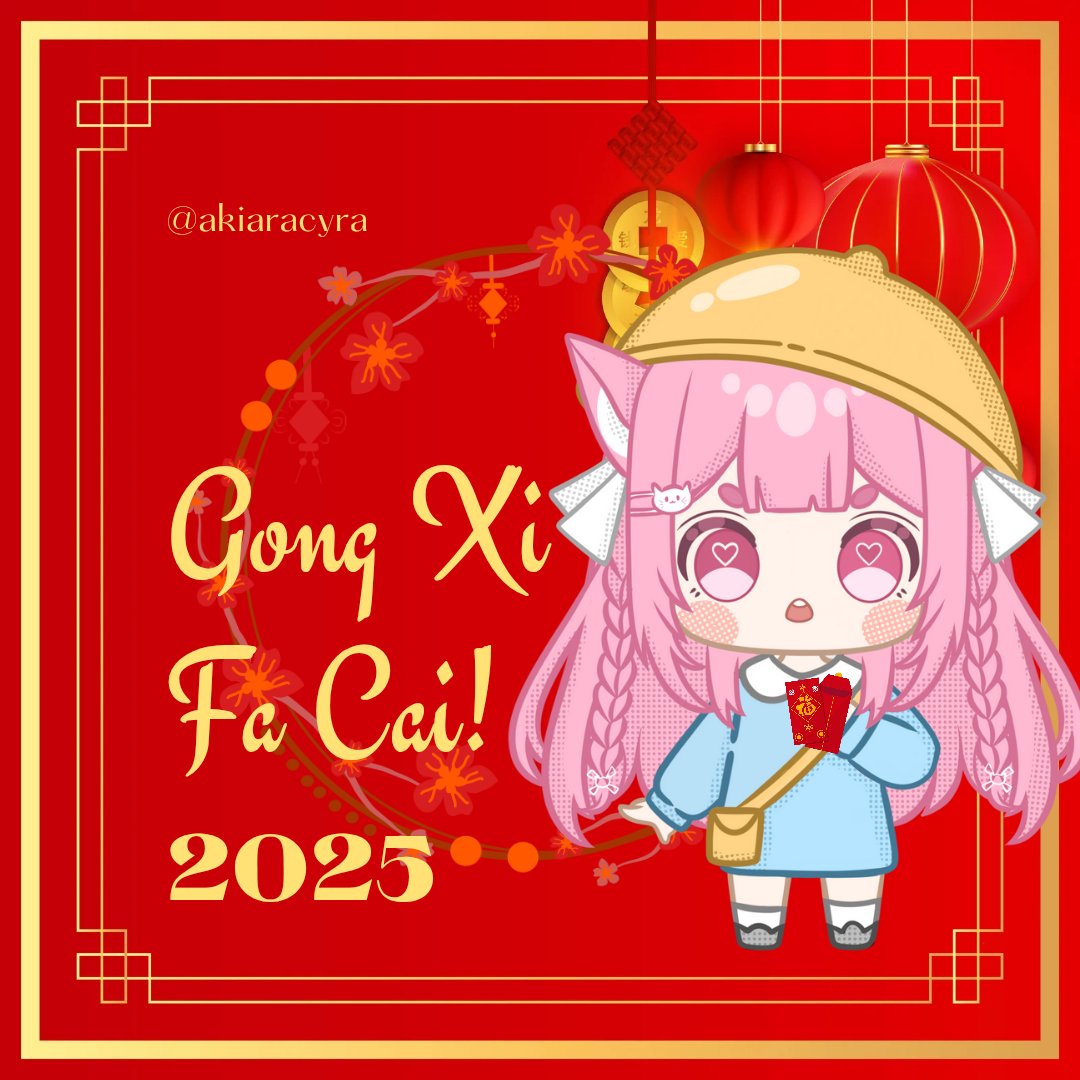 Gong Xi Fa Cai!! 
Selamat Hari Raya Imlek Bagi yang merayakan 😇
Angpou nya kakak kakak 🧧🧧
🎨<a href="/helikopta_/">Helikopta</a>
#Vtuber #akiaraart