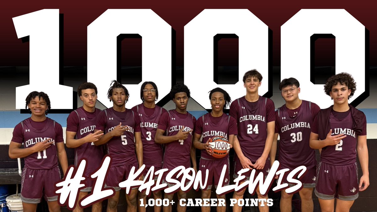 NecksHoops's tweet photo. Senior #1 Kaison Lewis surpassed 1,000 Career Points tonight! What an absolutely outstanding accomplishment and milestone that not many achieve! We are extremely proud of you Captain Kaiso! https://t.co/duNjszvtBs