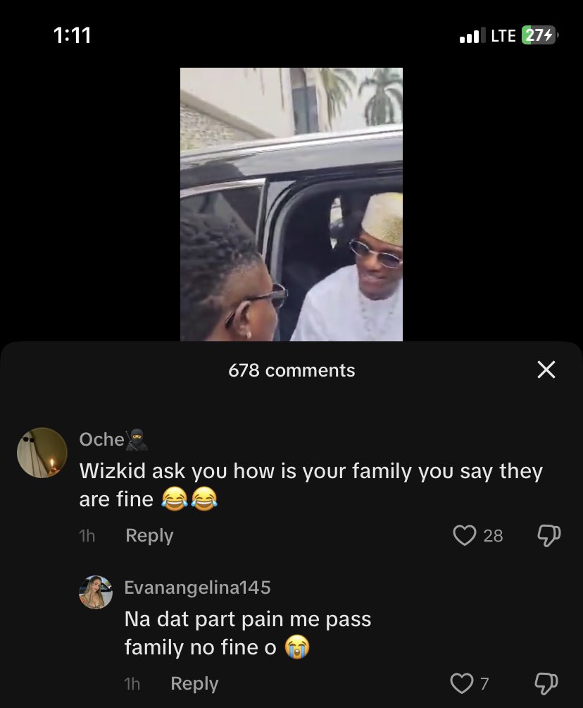 EzeInnocentM1's tweet photo. @wizkidayo 
Big daddy: how's the family?
Me: they are fine. 
What happened to; my family is not fine at all baba or since December we have not eaten. You can develop problem immediately for yourself. https://t.co/l7eoEKgsq3