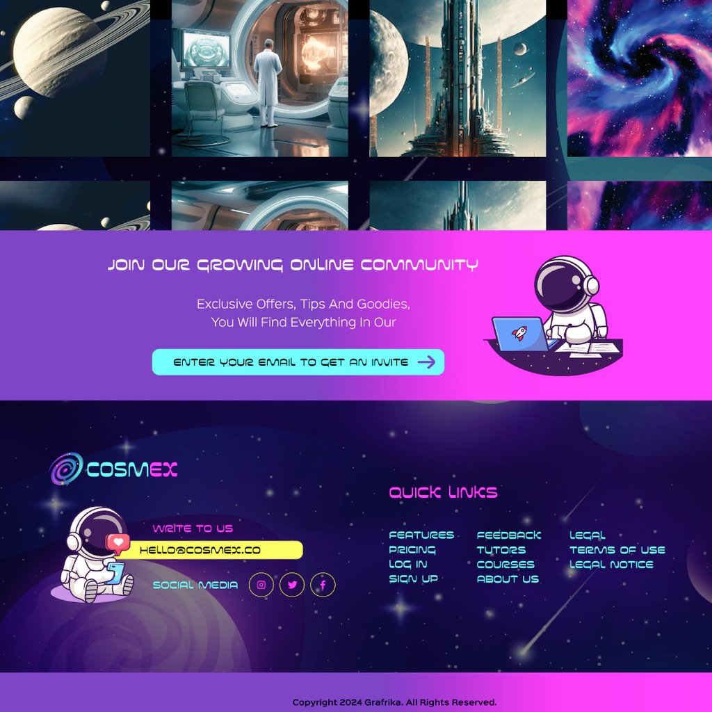 hucreare28's tweet image. The footer page of the 👈  cosmex #landingpage design. #uiuxdesign . #ilovedesign #Uganda