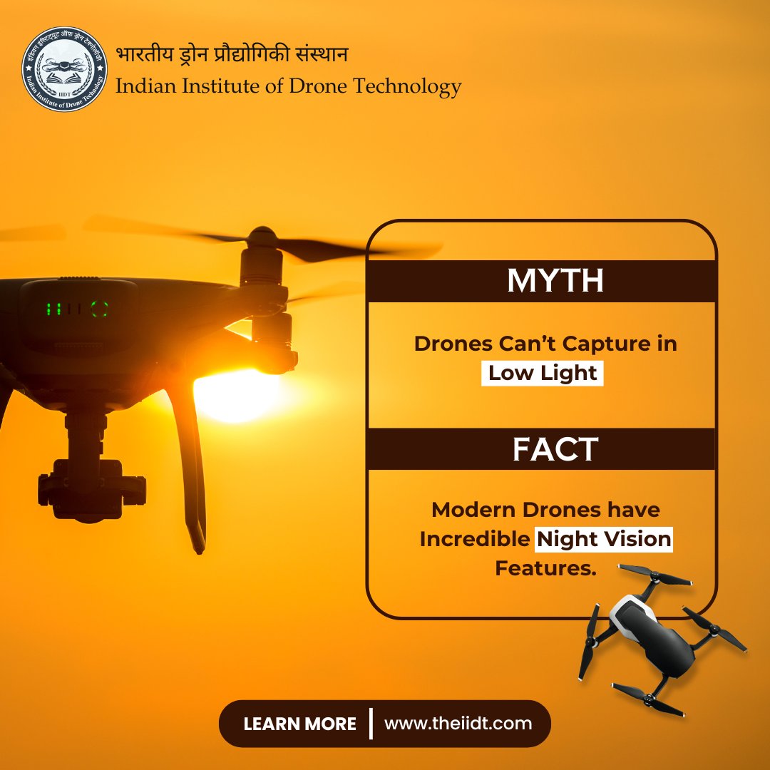iidtdrones's tweet image. Can modern drones conquer the night?

Ever wondered if drones can truly see in low light? The answer might surprise you. Explore how cutting-edge tech has shattered this myth!

#dronetechnology #nightvisiondrones #lowlightcapture #flybynight #dronenightvision #moderntech #iidt