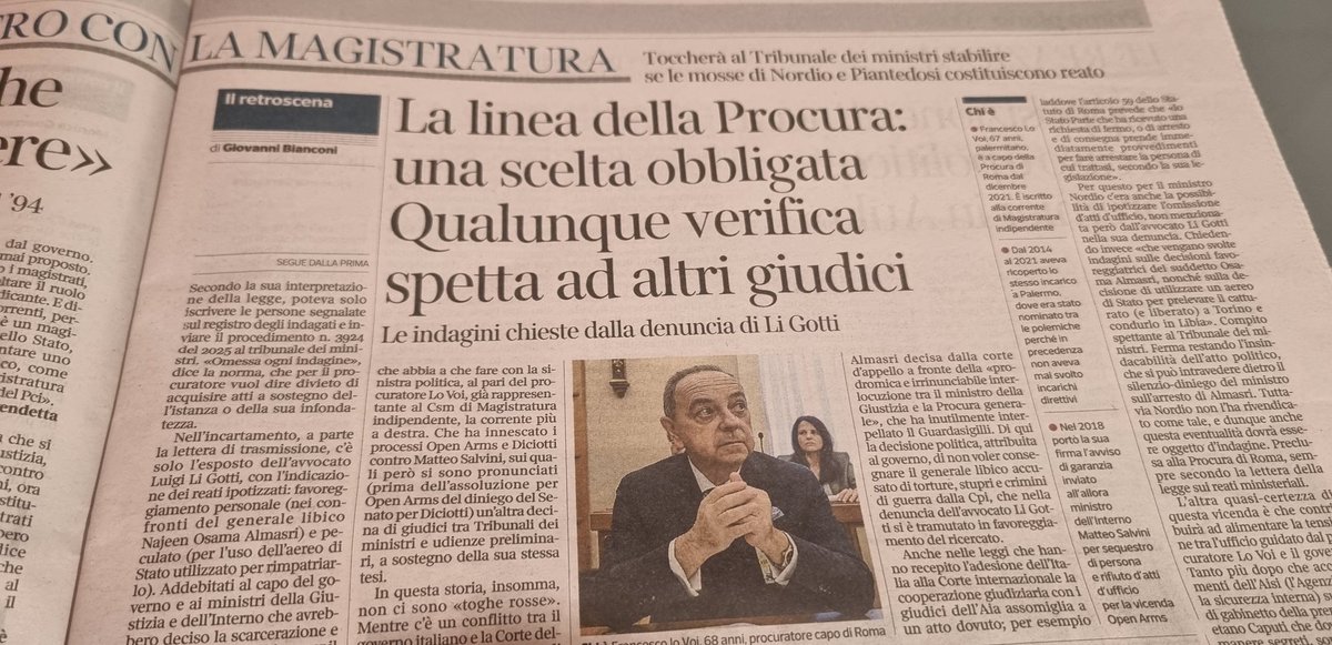 alinomilan's tweet photo. Come sempre Giovanni Bianconi sul Corsera spiega molto bene i fatti della premier indagata.
Premier che non ha ricevuto alcun avviso di garanzia, al contrario di quanto dice.
È stata iscritta nel registro degli indagati e ha ricevuto la comunicazione. #Rassegnati https://t.co/0nopgiVWQB