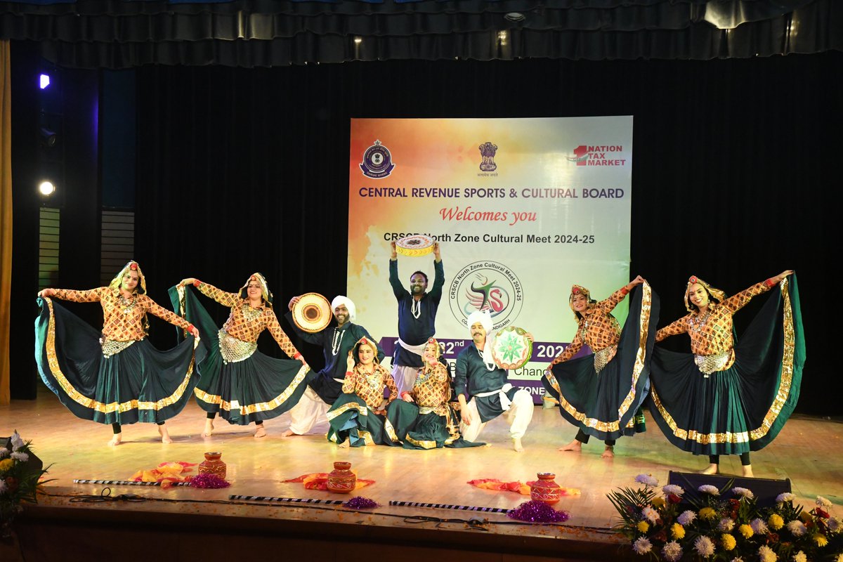 CRSCB North Zone Cultural Meet 2024-25 successfully organized by CGST Chandigarh Zone on 21st and 22nd January 2025. 
#culturalmeet