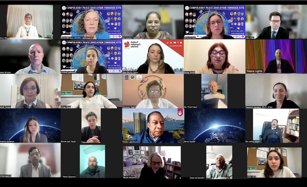 lightmillennium's tweet image. #LMGlobalOrg successfully delivered a virtual intl. Panel on "COMPULSORY PEACE EDUCATION THROUGH ICTs" with the #Coalition for #CompulsoryPeaceICTEducation in support of the  #EducationDay on 01/25/25  #UNESCO @UNESCO  #SDG4 #UNWithCivilSociety @CivilSociety_UN 
@BruceFeinEsq