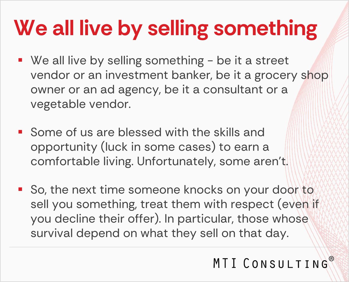 mtiworldwide's tweet image. We all live by selling something

Learn more about MTI’s Thought Leadership:  mtiworldwide.com/media-thought-…  

#MTIConsulting #MTIStrategicReflections #ValueTheWork #RespectForAll