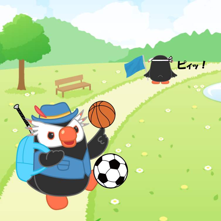 えりっ君様ご確認様 エリオくんに運動に誘われたピィ♪ 運動といえば… もちろん北方領土