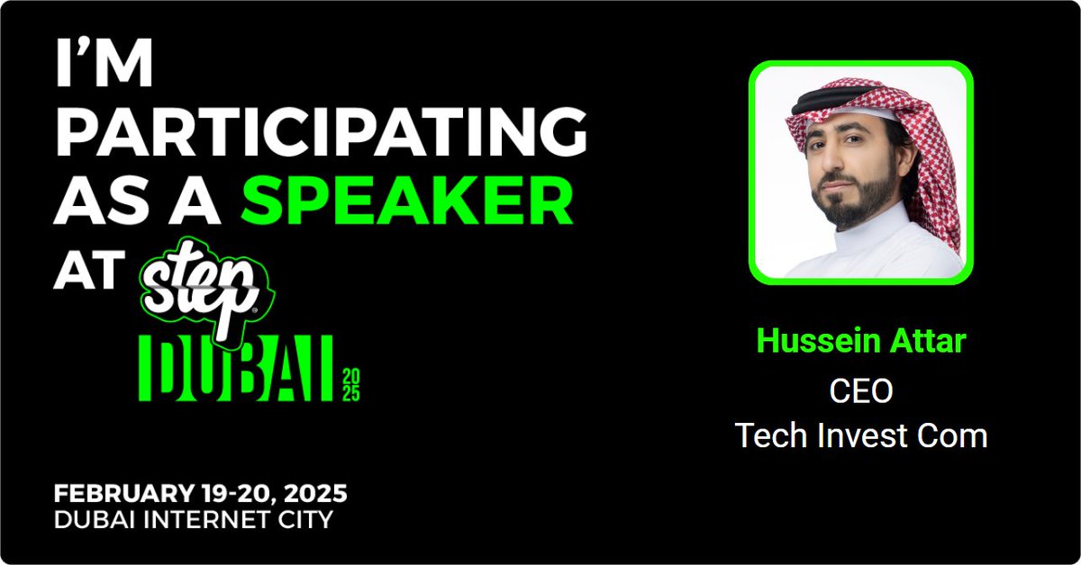HusseinAttar's tweet image. متحمس لأكون ضمن قائمة المتحدثين في #Step2025! أتطلع إلى خوض نقاشات شيّقة حول التكنولوجيا، ومشاركة الأفكار، والتواصل مع روّاد الابتكار. نراكم في Step يومي 19-20 فبراير في مدينة دبي للإنترنت! 🚀🔥 #StepConference
invt.io/1lxbgrnwfwz
