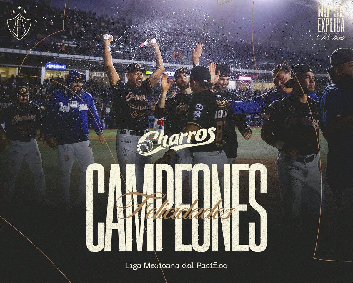 Atlas FC (@atlasfc) on Twitter photo 🏆 ¡EL TÍTULO ES PARA JALISCO! 🏆
¡Muchas felicidades, amigos <a href="/charrosbeisbol/">Charros de Jalisco🤠</a>, por coronarse como los campeones de La Liga Mexicana Del Pacífico y dejar en alto el nombre de nuestra Ciudad y nuestro Estado! 👏👏👏
¡Los esperamos acá para festejar! 🦊🤝🤠 🏆 ¡EL TÍTULO ES PARA JALISCO! 🏆
¡Muchas felicidades, amigos <a href="/charrosbeisbol/">Charros de Jalisco🤠</a>, por coronarse como los campeones de La Liga Mexicana Del Pacífico y dejar en alto el nombre de nuestra Ciudad y nuestro Estado! 👏👏👏
¡Los esperamos acá para festejar! 🦊🤝🤠