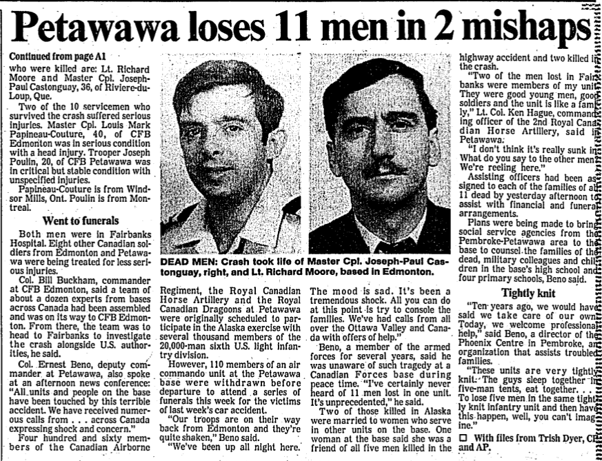 Pathort1's tweet photo. @RCAF_ARC @CanadianArmy @Aerossurance FS # 542 CC130318 “A” Category, (Loss of Life) 29 Jan 1989, 435 Squadron, CFB Namao, Alberta - Crash-landed 300-600 feet short of the runway at night in -46deg C temperatures, at Fort Wainwright, Alaska.  9 fatalities and 9 survivors. @RCAF_ARC @CanadianArmy @RoyalCdnLegion https://t.co/7sWW9XdHmR