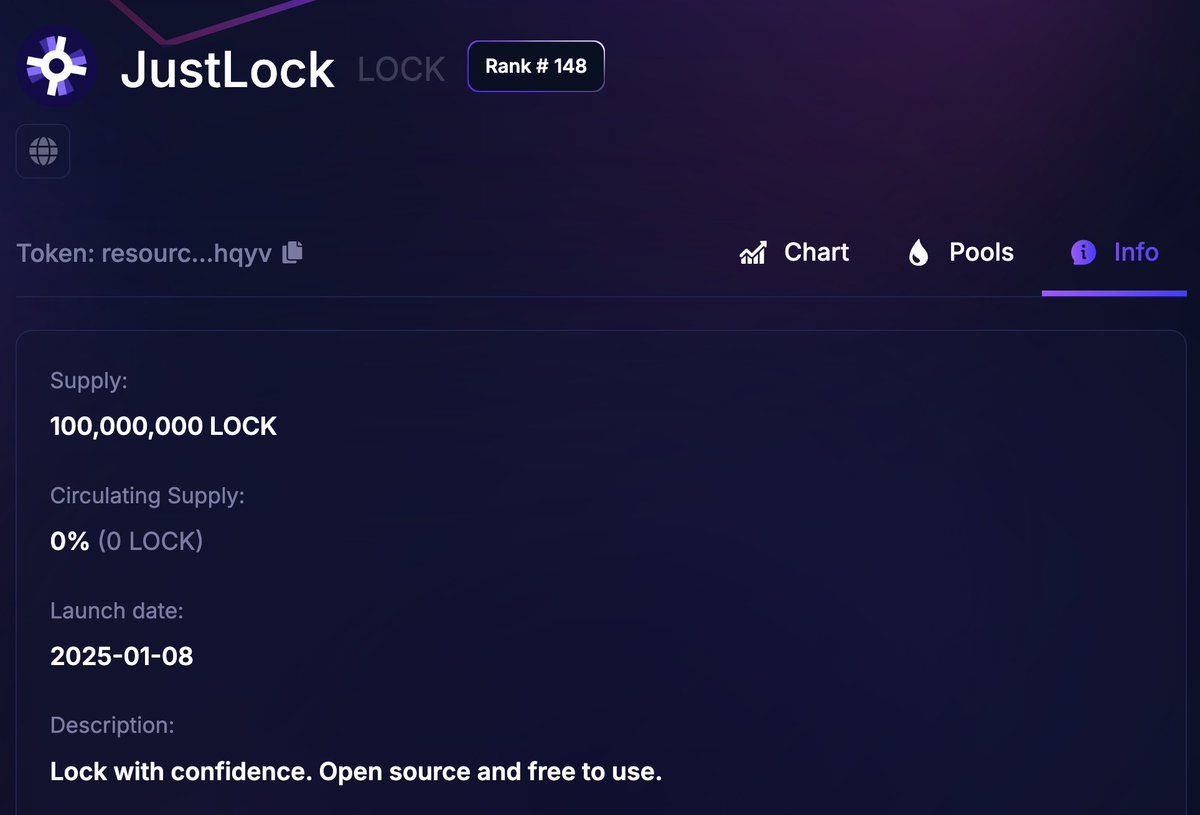 JustLock (@justlockradix) on Twitter photo Aww community help! Ociswap team, could you fix the circulating supply of the $LOCK token please?
<a href="/ociswap/">Ociswap - The Radix DEX</a> <a href="/f_pieper/">Florian Pieper | OCI | Ociswap</a> <a href="/lu5st/">lukas.xrd</a> <a href="/radixdlt/">Radix - Radically Different DeFi</a> Aww community help! Ociswap team, could you fix the circulating supply of the $LOCK token please?
<a href="/ociswap/">Ociswap - The Radix DEX</a> <a href="/f_pieper/">Florian Pieper | OCI | Ociswap</a> <a href="/lu5st/">lukas.xrd</a> <a href="/radixdlt/">Radix - Radically Different DeFi</a>
