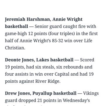 Honored to be nominated for athlete of the week!