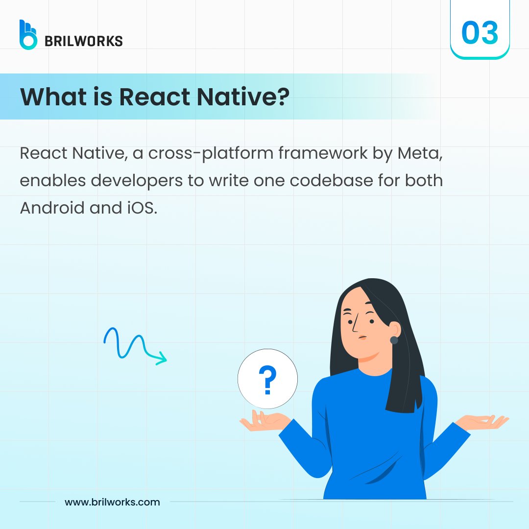 _Brilworks's tweet image. [1/2]  
Native or cross-platform? 
React Native streamlines cross-platform development, speeding up the entire process. On the other hand, native development provides deep integration with OS. Learn which one is the right choice for you.  #ReactNative #NativeDevelopment