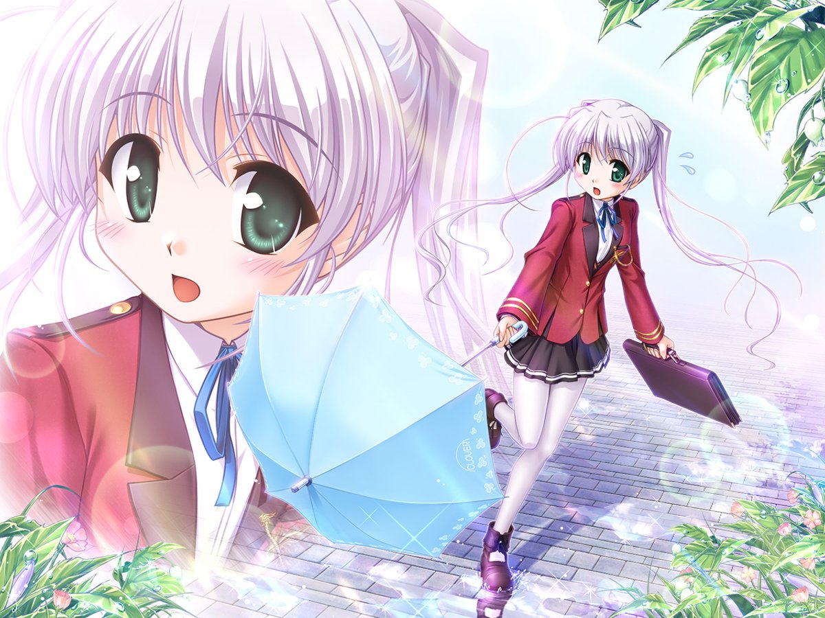 august_soft's tweet photo. 本日2/19は、『FORTUNE   ARTERIAL』のヒロインで人見知りの後輩、教会で兎（雪丸）の世話もしている「東儀白」の誕生日です。

ハッピーバースデー！

https://t.co/cYgy65tYua

#FORTUNE_ARTERIAL https://t.co/9vOn4DNbMT