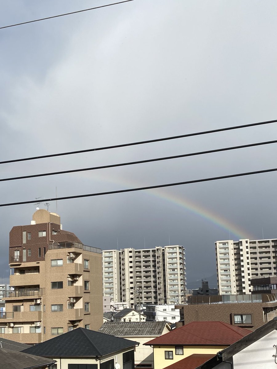 Muu60558808's tweet photo. 虹！久々に観た！ https://t.co/Cb4HA8Pmh5