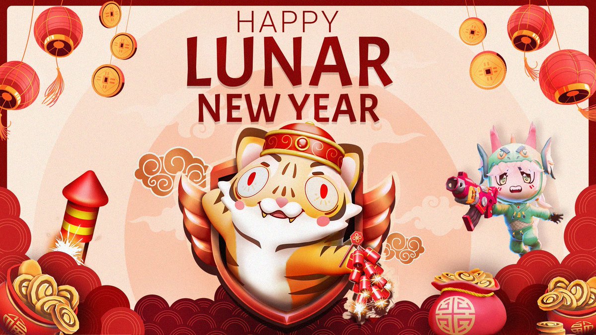 SuperChampsHQ's tweet photo. Happy Lunar New Year Champs! 🎉

We're kicking this year off with a legendary event—get ready for:

🧧 Themed SBTs: Rack up Quest Points with chances to win millions
🐉 A New Mercenary: Welcome Qinlong to the battlefield
🏆 Exclusive Rewards: Gear sets, crates, trophies and more https://t.co/T59m2WQoyv