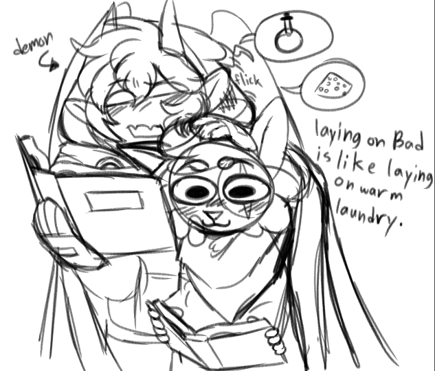 sweetiecola1's tweet image. #kingslayerduo #pili #pilifanart #badboyhalo #badboyhalo #therealm #therealmfanart @Dtowncat_ 
He's just a little demon guys.
(doodle)