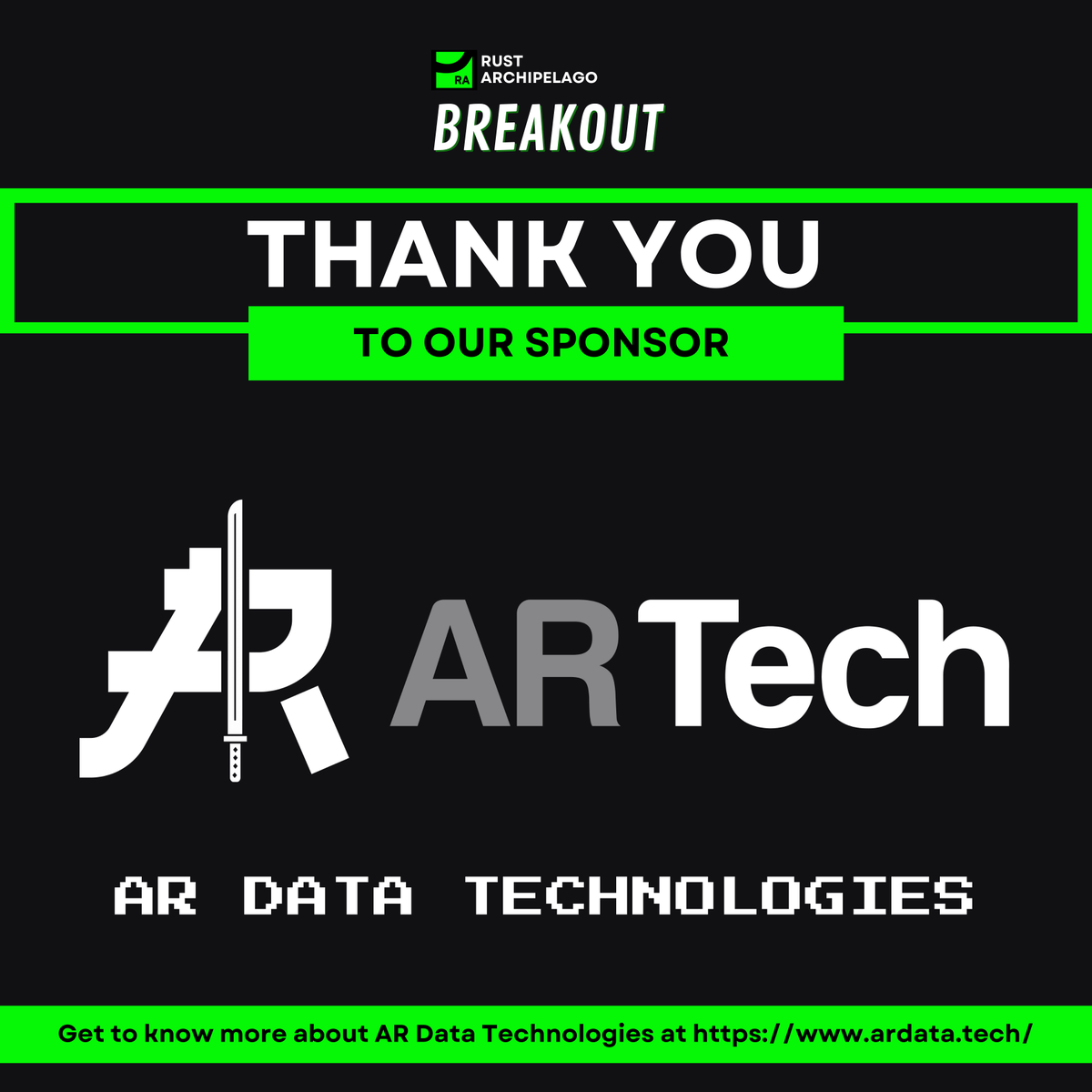 rustarchipelago's tweet image. 👏 A big thank you to @ardatatech for partnering with Rust Archipelago: Breakout! ⚔️🦀

Empowering businesses with Web3 and AI, they’re driving innovation and strengthening the Filipino Rust community. 🇵🇭💡

🎟️ Don’t miss out—register now: lu.ma/e03dzyz9