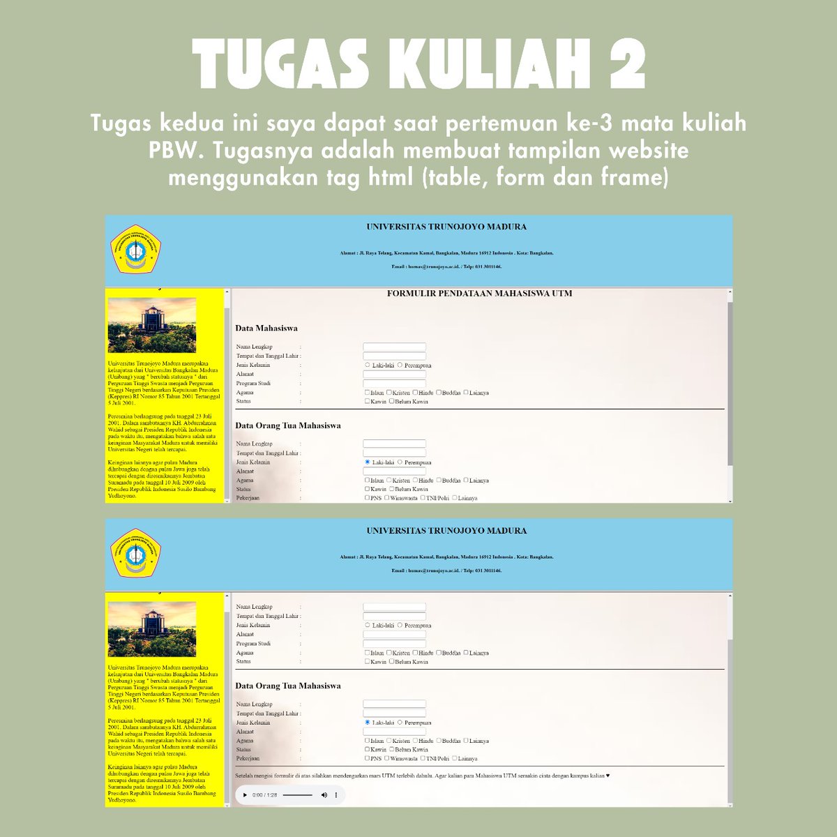 yalasip's tweet photo. 🍀PEMROGRAMAN BERBASIS WEB🍀

Perjalanan seru menaklukkan Pemrograman Berbasis Web telah saya selesaikan! 💻✨ Dari HTML, CSS, JavaScript, hingga memahami backend, semua ilmu ini membuka wawasan tentang bagaimana website modern dibangun.

#scaenaproject https://t.co/wpt3lhTRMC