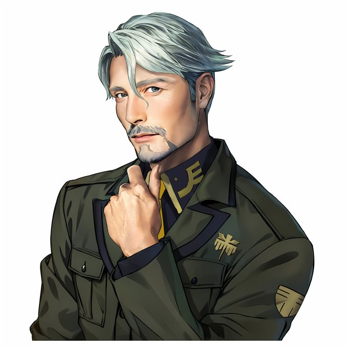 緑のおじさんラクガキ
マッツ・ミケルセン風味でイケおじ感マシマシで

え?ギャン子はどうしたって?
やってますよ ちまちまとした進みですが🥲 