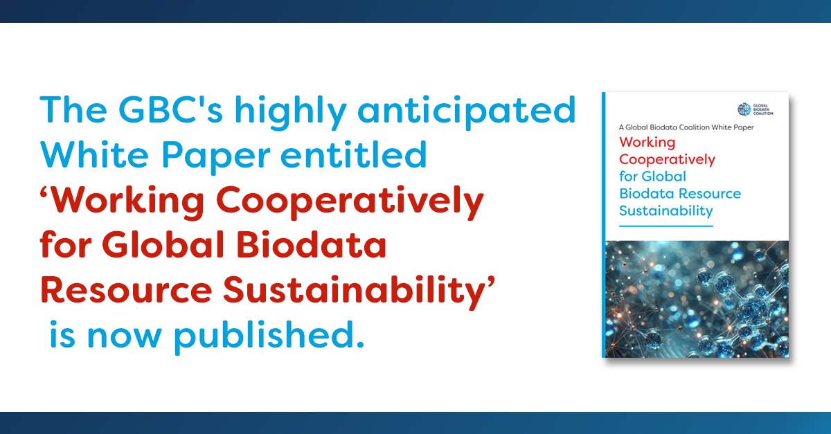 globalbiodata's tweet photo. We’re excited to announce the publication of the GBC’s much anticipated white paper on building cooperative approaches for biodata sustainability.  Read the white paper and join the conversation https://t.co/6yoD5QrLx9
#globalbiodata #openscience https://t.co/aMmMwWzxdE