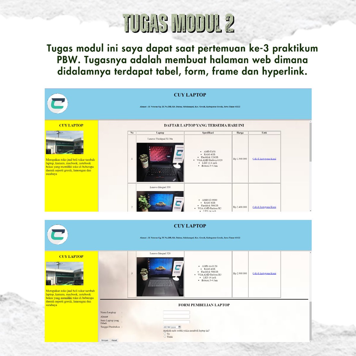 yalasip's tweet photo. 🍀PEMROGRAMAN BERBASIS WEB🍀

Selangkah lebih maju di dunia coding! 💻 Telah menuntaskan Praktikum Pemrograman Berbasis Web, belajar membangun website dari nol dengan berbagai teknologi. 🚀

#scaenaproject https://t.co/GuWGNgOQLu