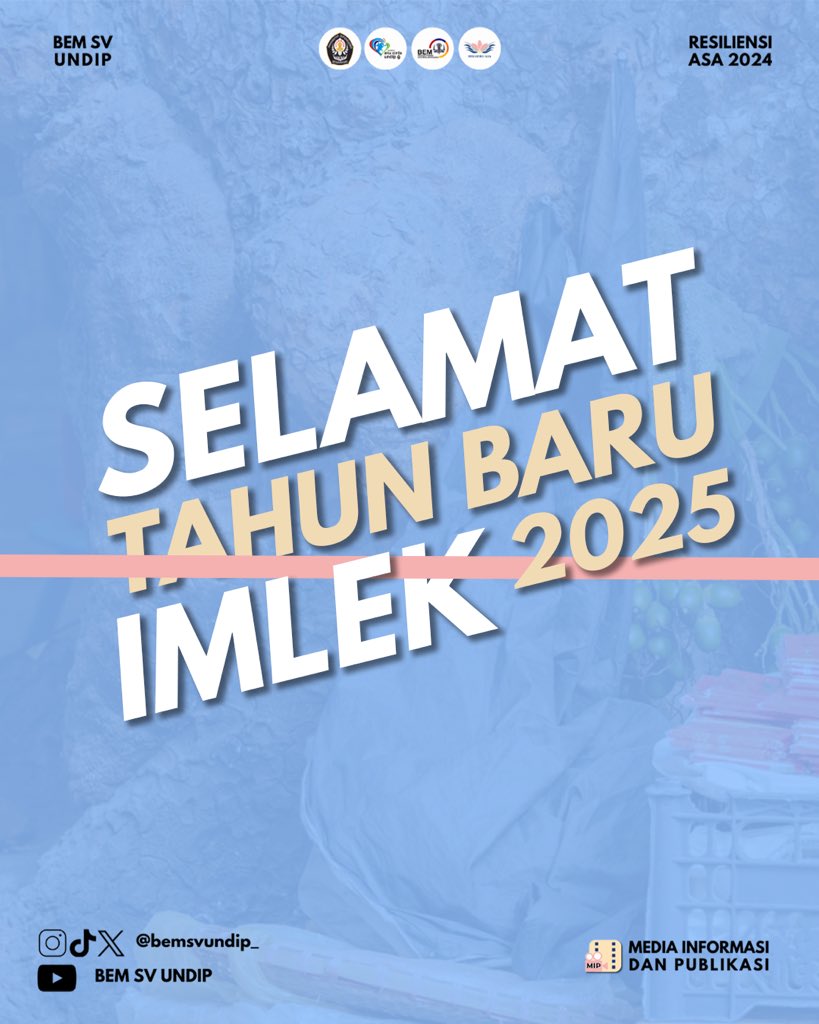 bemsvundip_'s tweet photo. [🐍🏮Selamat Tahun Baru Imlek 2025🏮🐍] 

Hi Voks! 
Selamat Tahun Baru Imlek bagi semua yang merayakan✨️

Tahun ini kita memasuki tahun Shio Ular Kayu yang melambangkan kecerdasan, kebijaksanaan, dan fleksibilitas. https://t.co/4uIuSbKCsy