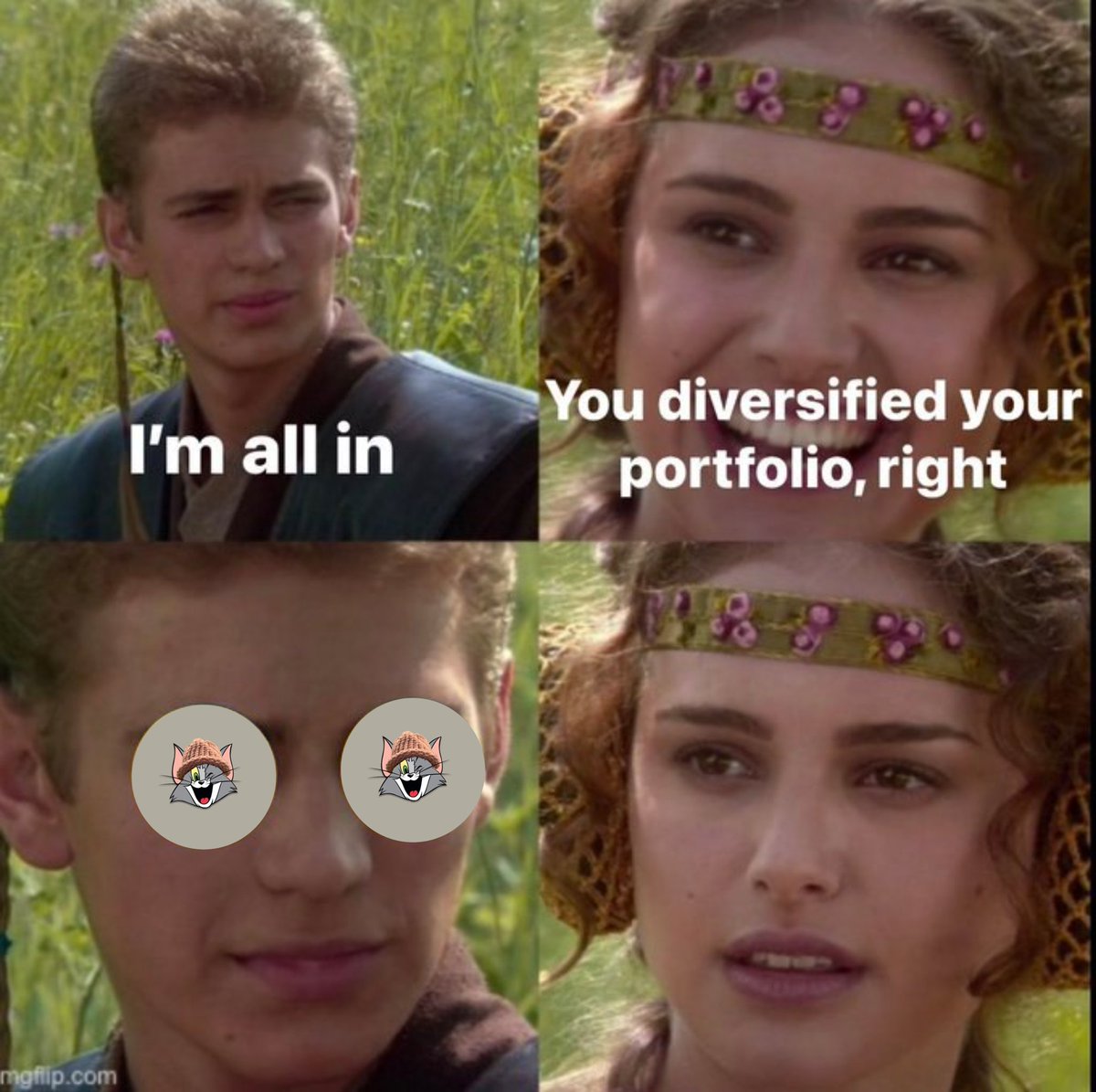 😂 When you’re ALL IN on $TWIF!

Diversification? Nah, just send it! 🚀🐺

#TWIF #CryptoMeme #MemeCoinSeason