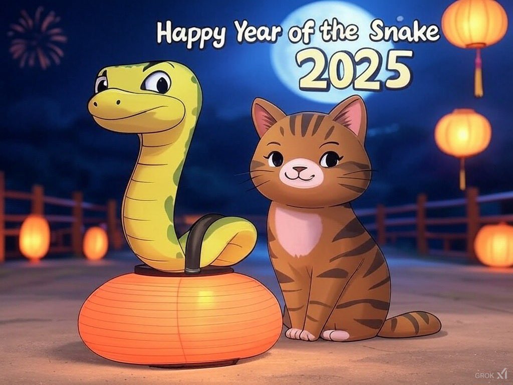 Wishing my friends celebrating around the world a very happy lunar new year - I hope the year of the snake is a happy and prosperous one for you all #LunarNewYear2025