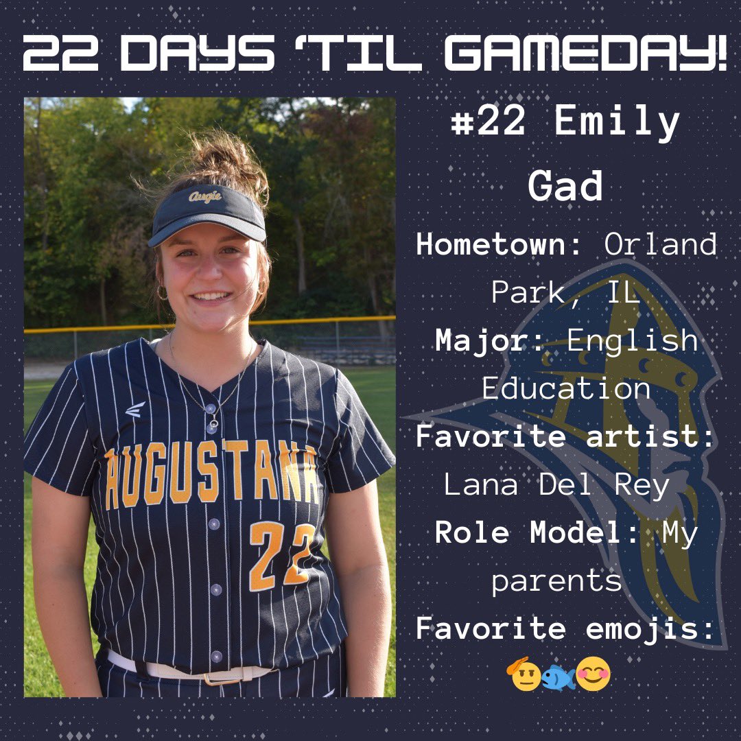 22 more days until the first pitch of the 2025 season! Meet #22, OF <a href="/emilygad22/">emily</a> from Orland Park, IL. #VikesOnSpikes <a href="/augieathletics/">Augustana Vikings</a>
