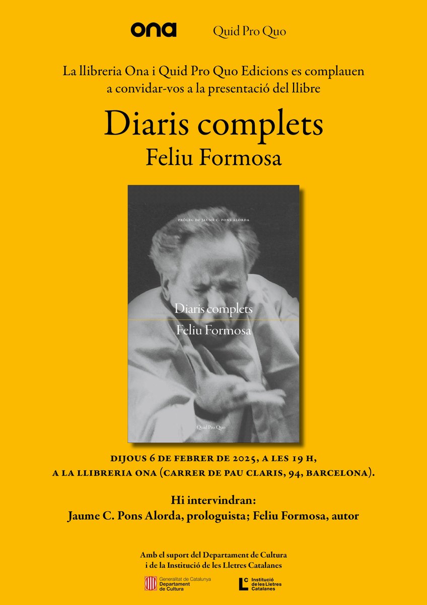 Ens farà molt de goig de comptar amb la vostra presència.
