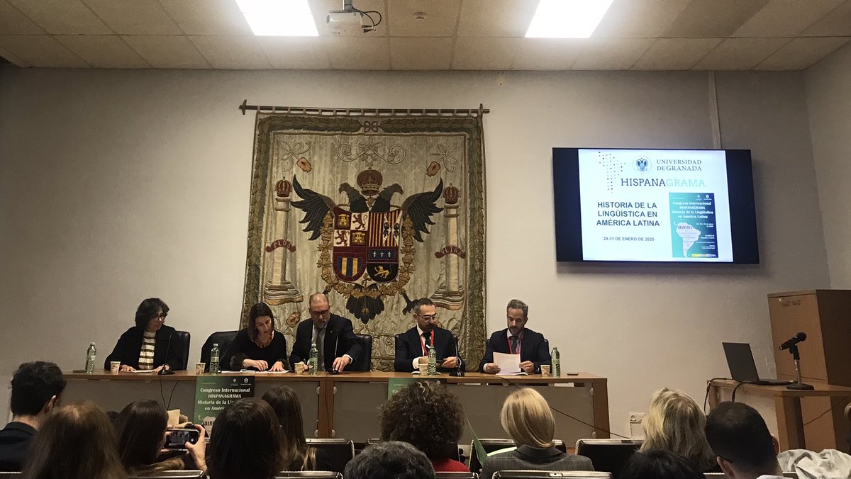 MJosé García Folgado (@mjgarciafolgado) on Twitter photo Inauguración del Congreso Internacional Hispanagrama. Historia de la Lingüística en América Latina <a href="/CanalUGR/">Universidad Granada</a> <a href="/hispanagrama/">Proyecto Hispanagrama</a>
<a href="/zam_alfonso/">Alfonso Zamorano Aguilar</a> <a href="/etmontoro/">Esteban T. Montoro del Arco</a> Inauguración del Congreso Internacional Hispanagrama. Historia de la Lingüística en América Latina <a href="/CanalUGR/">Universidad Granada</a> <a href="/hispanagrama/">Proyecto Hispanagrama</a>
<a href="/zam_alfonso/">Alfonso Zamorano Aguilar</a> <a href="/etmontoro/">Esteban T. Montoro del Arco</a>