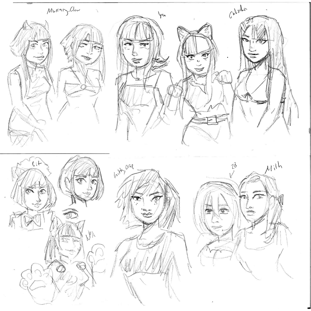 Eyzmaster's tweet photo. more egirl studies
picked some of my favorite online people
#ywuuki #gabsshin #murrning_gloe #lilylit #kittydrip #miih_cosplay
#Eyz #myart #egirl #egirls #cosplayers #studies #characterdesign #waifu #reallaifuwaifu https://t.co/svId9w61Sr