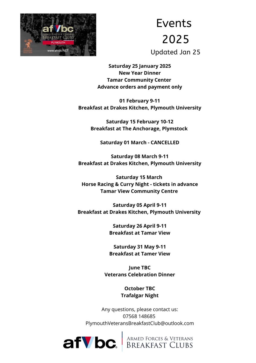 Our next few breakfast dates! 
Come join us on Saturday at Drakes Kitchen, 9-11am