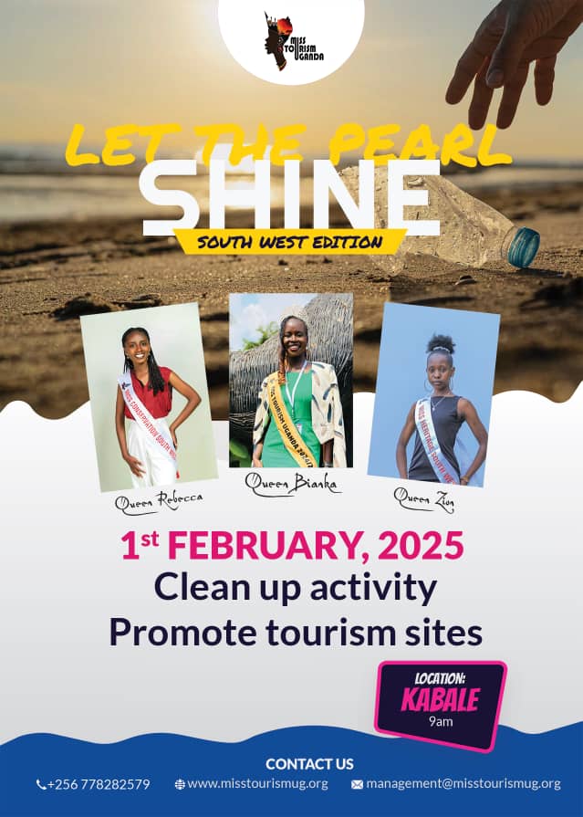 hopeebnezer1209's tweet photo. Join us this Saturday  1st February 2025, in Kabale for a clean-up activity,Let the Pearl Shine!' ✨ Let's come together to keep our community clean and beautiful. Be part of the change—see you there! #LetThePearlShine 
@misstourismUga
@zakialucky11
@MariaMutagamba https://t.co/ZaW303Cq9t