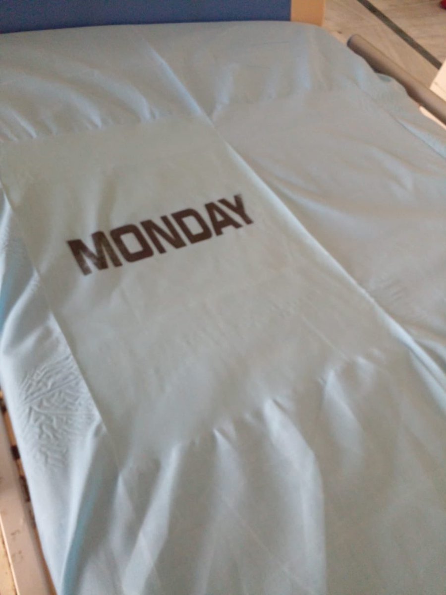 himantabiswa's tweet photo. Came across this innovative idea on the internet a few days back on mentioning week days in bed sheets &amp; immediately ordered its implementation.

We've introduced sheets with week days and colours mentioned so the same sheet is not repeated.

Your thoughts on this?

📍GMCH &amp; NMCH https://t.co/M5NIKYpI3Z