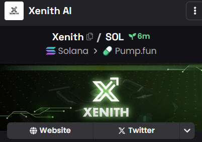 XENITH_AI's tweet photo. DexScreener updated $XENITH

https://t.co/dchzDDdPT1 https://t.co/9AC8uiN9Zy