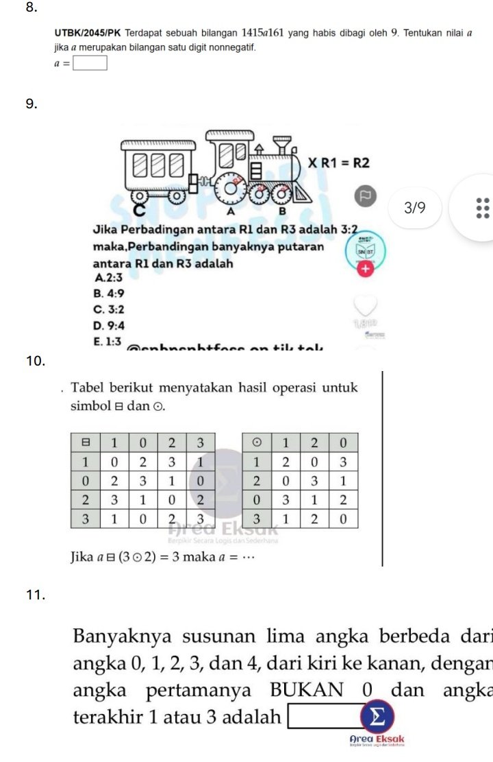 Underme83857518's tweet photo. Ini mah soalku tahun kemarin.😭😭😭😭

Soal yang membuat trauma setelah keluar ruangan.

Siap menghadapi trauma lagi dengan menyelesaikan soal-soal ini lagi. https://t.co/N74OKh2U0g