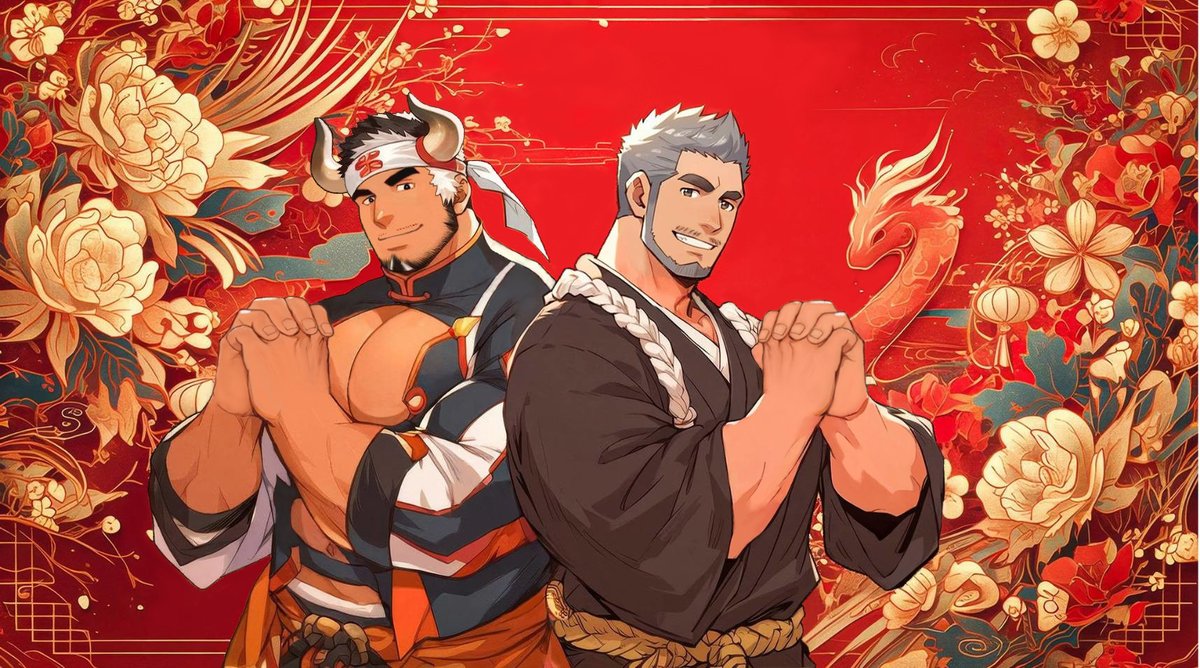Kevin_Xiaokai's tweet photo. 新春快樂 蛇年吉祥 ：）
感謝@StubbleHunk的創作
#蓋伊傳說 #GYEE
#隆 #Takashi
#劍術師 #Swordsman https://t.co/kxqKZYP0iJ