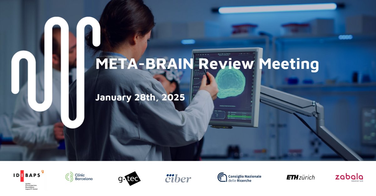META-BRAIN (@metabrain_eu) on Twitter photo 🎉 Yesterday we held the 1st-year review meeting for the #METABRAIN_EU project.
🙏 Huge thanks to the <a href="/EUeic/">European Innovation Council</a> Project Officer & external reviewers for their time & support, and to the META-BRAIN team for their dedication & efforts 💪.
🔗 Learn more: meta-brain.eu 🎉 Yesterday we held the 1st-year review meeting for the #METABRAIN_EU project.
🙏 Huge thanks to the <a href="/EUeic/">European Innovation Council</a> Project Officer & external reviewers for their time & support, and to the META-BRAIN team for their dedication & efforts 💪.
🔗 Learn more: meta-brain.eu