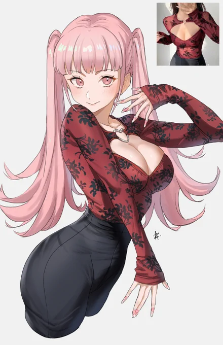 Hilda dressing up  
