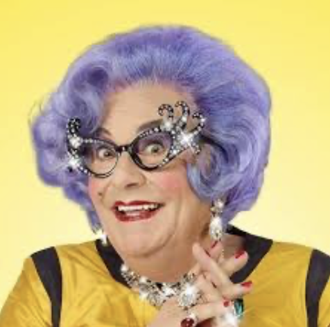 Apparently Dame Edna is our new trade envoy to New Zealand.