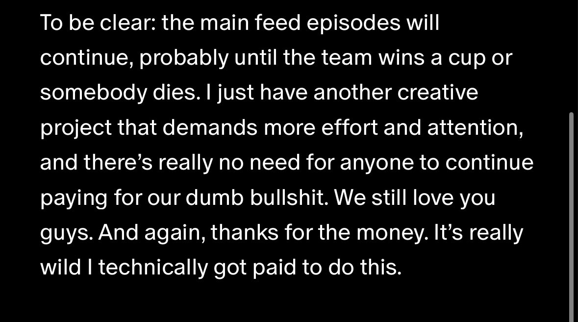 We’re retiring the Patreon. Thanks to all our subscribers. We ❤️ you