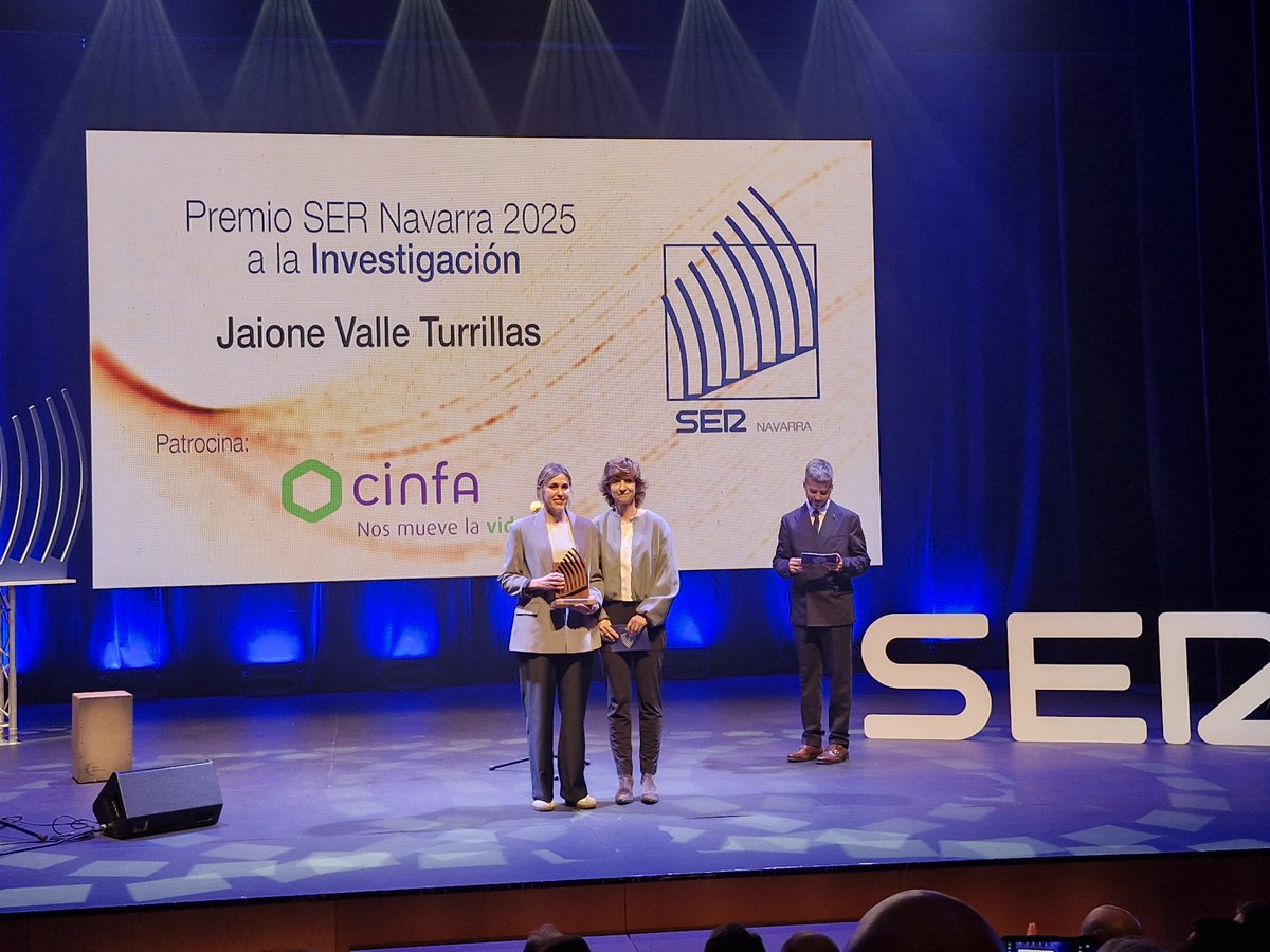 Instituto de Agrobiotecnología - CSIC (@idab_csic) on Twitter photo ¡Felicidades Jaione Valle Turrillas! Nuestra investigadora del <a href="/CSIC/">CSIC</a> , jefa del Departamento de Biotecnología Microbiana en el <a href="/IdAB_CSIC/">Instituto de Agrobiotecnología - CSIC</a> recibió el Premio #SERNavarra a la investigación en la entrega de los IX Premios <a href="/SERnavarra/">SER Navarra</a> que tuvo lugar en Palacio de Congresos <a href="/baluarte/">Baluarte</a> ¡Felicidades Jaione Valle Turrillas! Nuestra investigadora del <a href="/CSIC/">CSIC</a> , jefa del Departamento de Biotecnología Microbiana en el <a href="/IdAB_CSIC/">Instituto de Agrobiotecnología - CSIC</a> recibió el Premio #SERNavarra a la investigación en la entrega de los IX Premios <a href="/SERnavarra/">SER Navarra</a> que tuvo lugar en Palacio de Congresos <a href="/baluarte/">Baluarte</a>