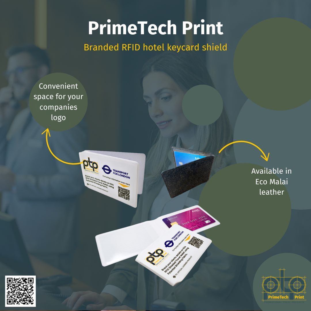 PrimeTechPrint's tweet photo. ✅UVPC plastic or vegan Malai (coconut) leather available
✅Two-slot flip wallet functionality
✅RFID shielding material
✅Available in multiple colour ways
✅Holds hotel room key cards, payment cards or identification

For more info scan the QR code 

#PrimeTechPrint https://t.co/j57CHpQeMT