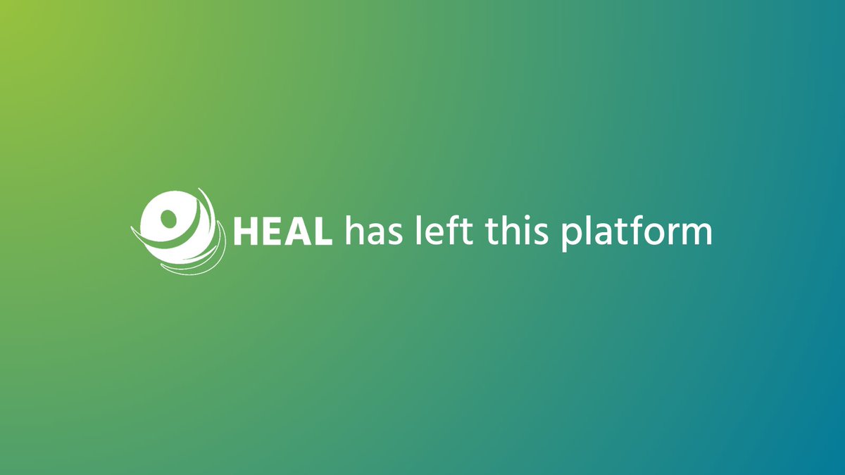 HealthandEnv's tweet image. We are no longer posting on X as it doesn't align with our values.
Please follow HEAL here:
LinkedIn: linkedin.com/company/health…
Bluesky: bsky.app/profile/health…
Instagram: instagram.com/healthandenvir…
Follow HEAL Poland here:
bsky.app/profile/healpo…
See you there! 🌍💙