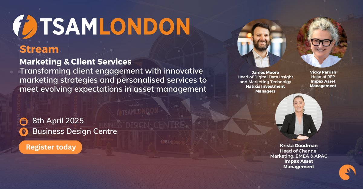 TSAM London 2025: Marketing &amp; Client Services 🌟

Explore how personalisation &amp; innovation are reshaping client engagement in asset management.

📅 8 April 2025 | 📍 London

Register now: eu1.hubs.ly/H0fBFbd0