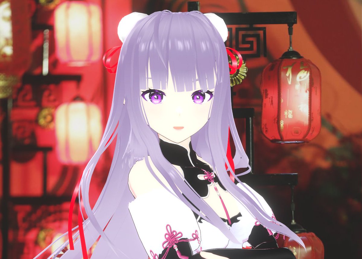 hht_info's tweet photo. 春節🏮Happy Lunar New Year!🏮
チャイナドレス セット Cheongsam | ほうほうの亭BOOTHにて販売中です🔽 
頭のおだんごパーツはVRoidStudioの付け髪を白くしてますhttps://t.co/9zBJ2CtS9O #booth_pm #vroidphoto https://t.co/lsxvktnED3