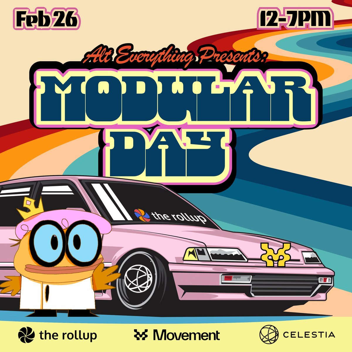 andyyy's tweet photo. if you think modular meta has "passed" then do yourself a favor and come out to the event hosted by @therollupco @celestia and @movementlabsxyz in Denver.

we will have a damn good time and i will personally gib you 5 mins of my soon to be raspy voice to explain where we are going

sign up is below.